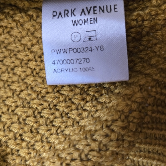 PARK AVENUE WOMEN Mustard Cable Knit Long Sleeved Sweater. Size 8 UK/4 US - Picture 9 of 12